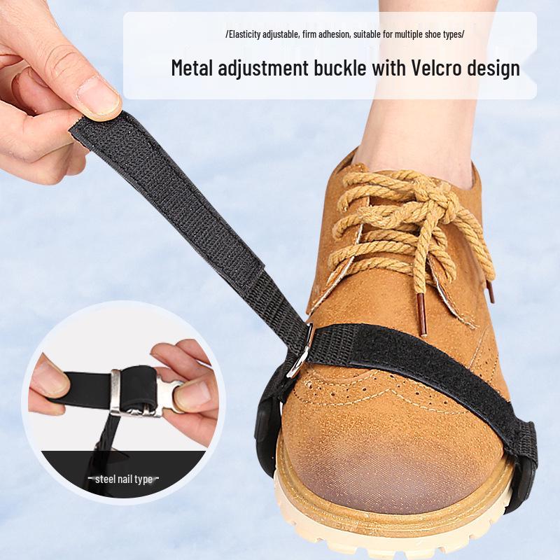 Adjustable Anti-slip Snow Climbing Crampons - Tiger Tooth Style