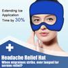 Gel Ice Headache Migraine Relief Hat Cold Compress Therapy Cap Ice Head Wrap Pack Eye Mask For Pressure Relieve Pain Ice Hat
