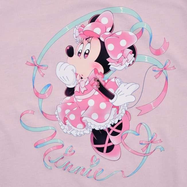 Japan Tokyo Disney Store Minnie Mouse Short Sleeve T-Shirt Pink DAY 2026