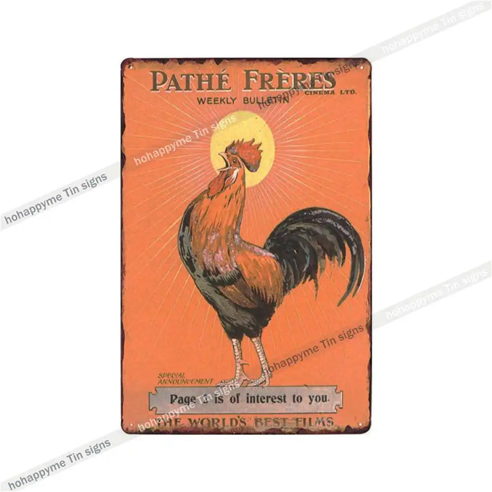Welcome To The Funny Farm Metal Plate Tin Sign Rooster Decorative Chicken Coop Farmhouse Wall Art Iron Poster Home Decor 20x30cm