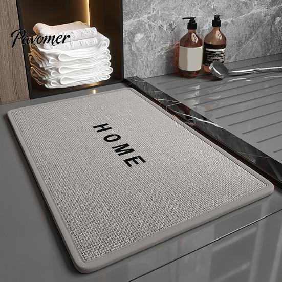 Practical Floor Mat Minimalist Bathroom Rug, Absorbent Non-Slip Mat, Rectangular Door Daily Maintenance Rug for Home Entrance Bedroom Living