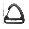Alloy Triangle Carabiner 32mm Keychain Belt Buckles Spring Quickdraws Clip  Outdoor Tool