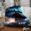 Custom Name Hogwarts Crest blanket for Couch & Bed, Plush Cozy Fuzzy Blanket Super Soft & Warm Blankets for Fall and Winter. 090893