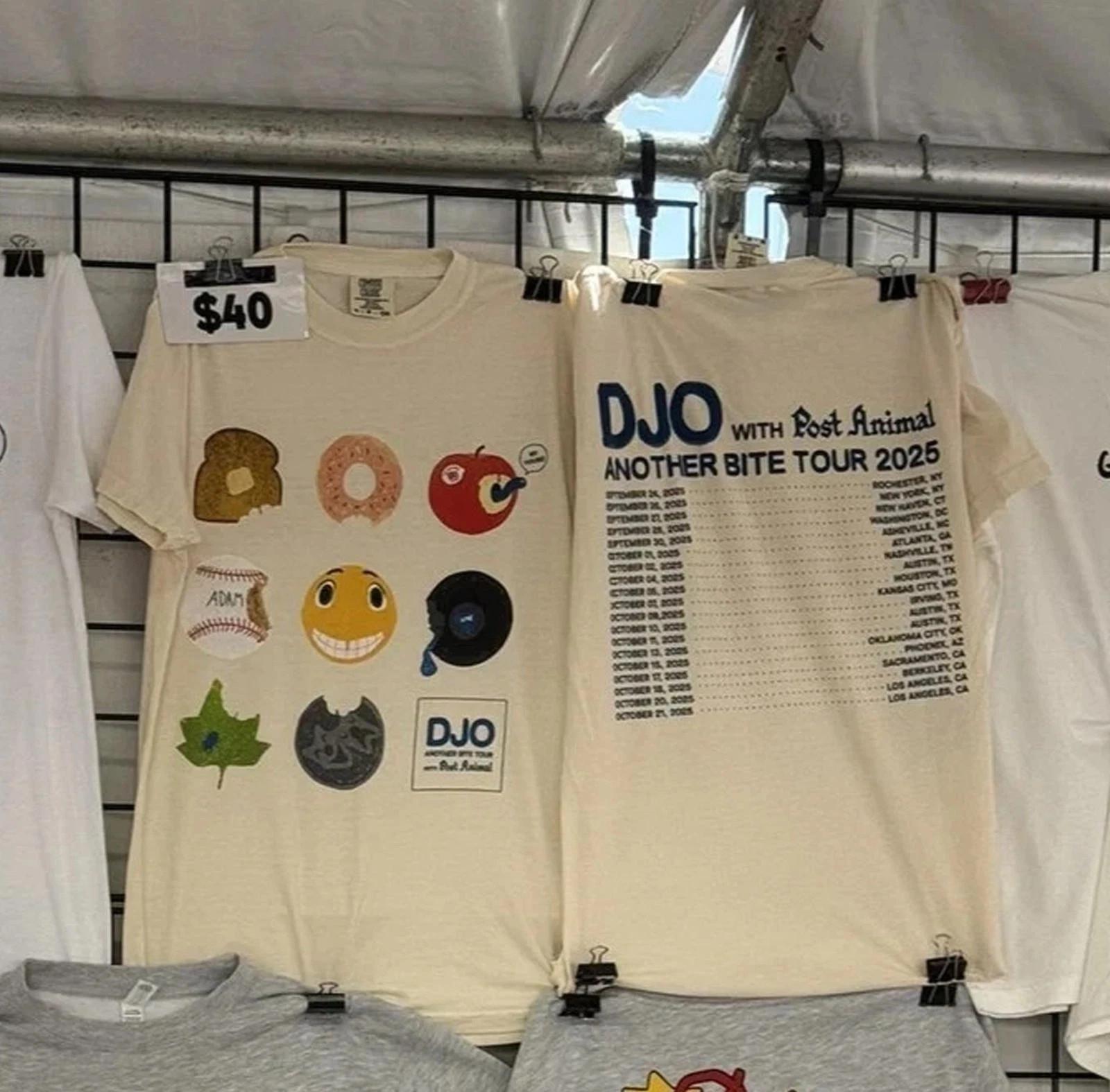 HOT SALE! DJO Another Bite Tour Merch 2026 on Oct T-Shirt Reprint Gift for Fans M