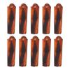 10 Pcs Folding Pocket Comb Hand Made Folding Knife Type Fine Tooth Brown Comb Gold Buckle Small