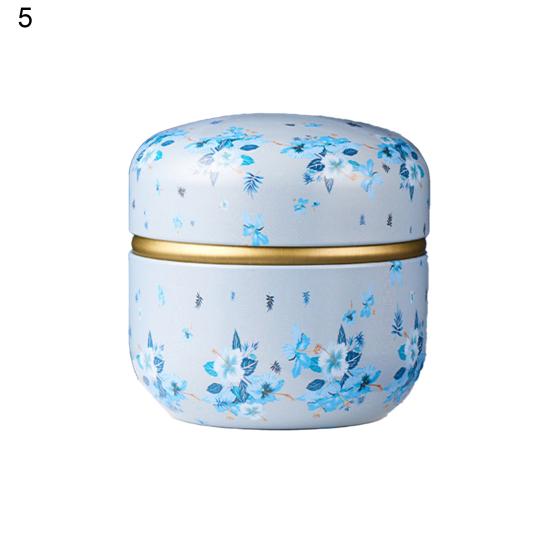 Tea Holding Jar Wide Application Bright-colored Multicolor Attractive Sturdy Anti-cracking Chocolate Can for Home