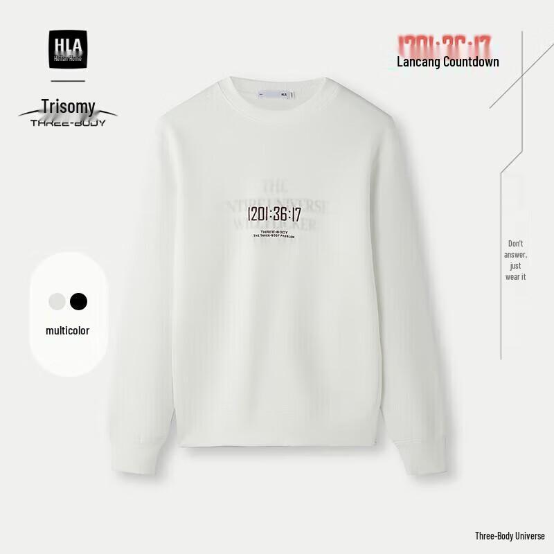 

HLA Men s Three-Body Problem Countdown Series Embroidered Sweatshirt L