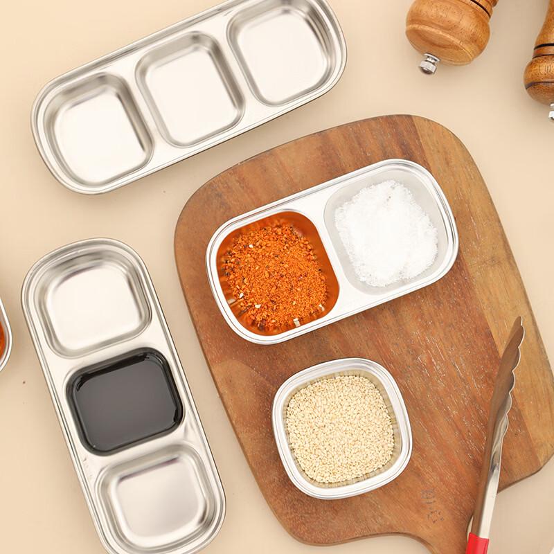 ZISIZ Stainless Steel Multi-Purpose Condiment Dishes