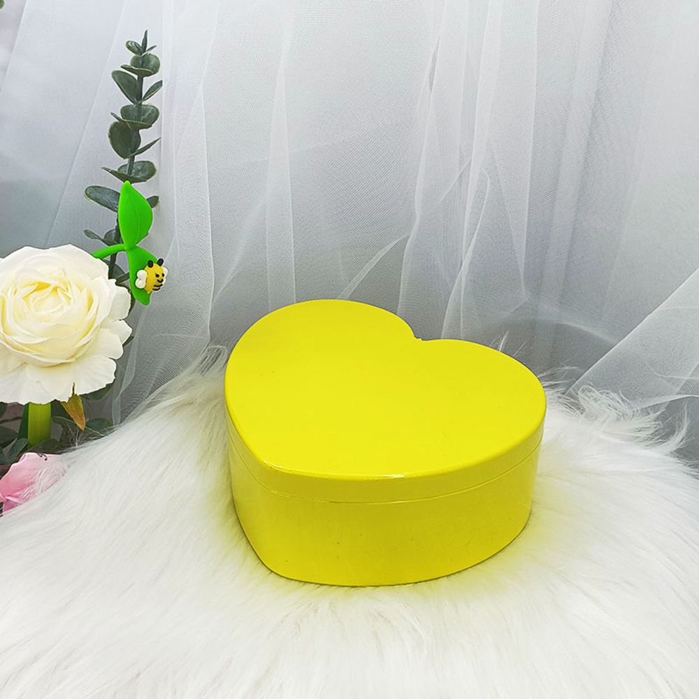Sundries Container Desktop Cosmetic Organizer Girls Makeup Storage Box Heart-shaped Jewelry  Box