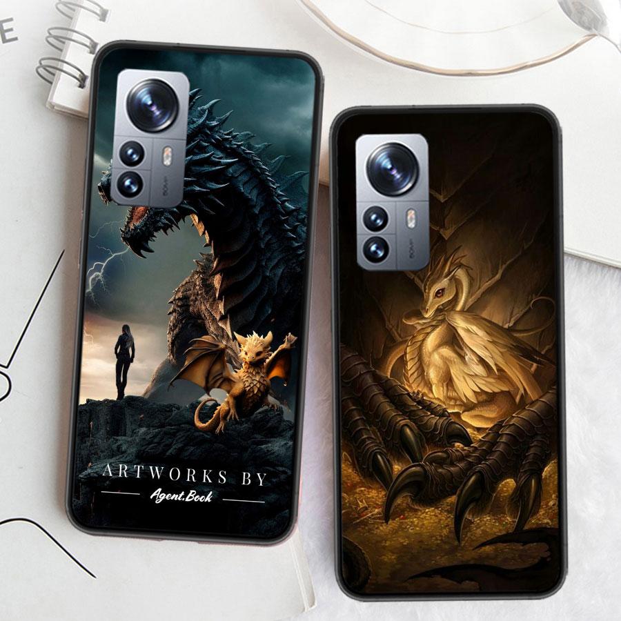 F-Fourth W-Wing Dragon Phone Case For Xiaomi Poco F7 Mi 14 Ultra 15 13 12 Pro 11T 10T 12T Pro 12X 11i 11 10 Lite 5G 9 8 Cover Ca