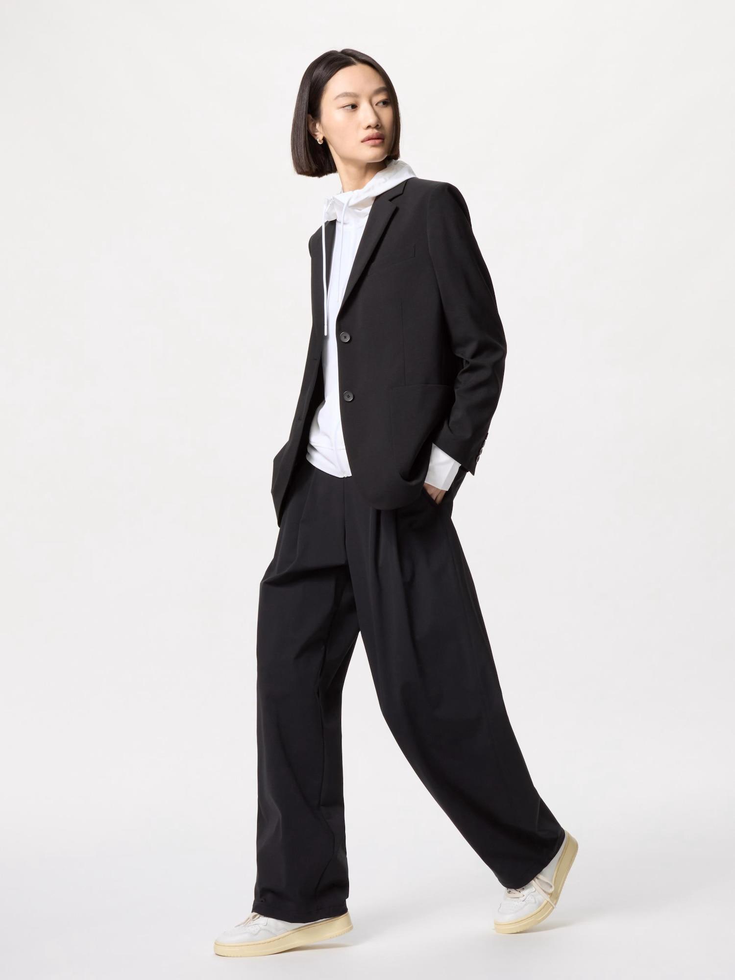 

Uniqlo Japan Ultra Stretch Active Широкие брюки Длинные 09 BLACK/XL