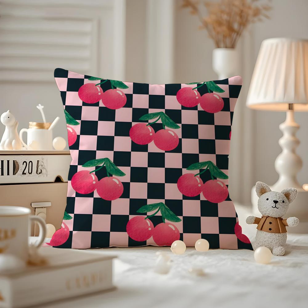 Kirsh Cushion Cover Anti-dustmite Pillowcase Invisible Zipper Silky Short Plush Sofa Cushion Cover