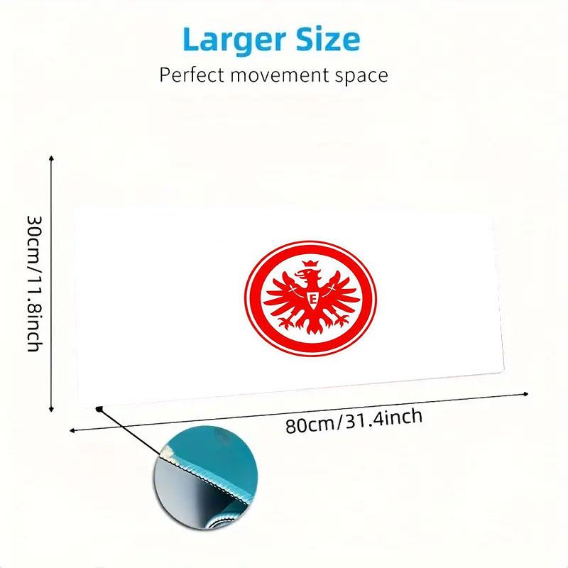 Eintracht Frankfurt Large Size Mouse Pad Large Gaming Table Cushion Non-slip Laptop Tablet Big Mousepad XXL Mat Mini PC Playmat With Lock edge