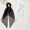 Hair Tie High Elasticity Bow Ribbon Design Lightweight Yarn Hair Rope Ponytail Holder Versatile Hair Accessory
