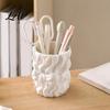 Multifunctional Storage Bag Silk Texture Pen Holder 3D Printed Desk Organizer for Brushes Stationery And Desktop Pens Makeup Brushes Ribbon