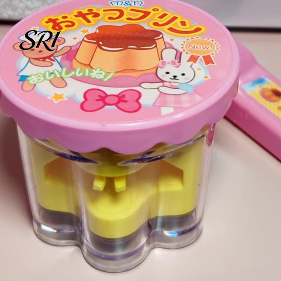Role Play Feeding Toy Simulated Pudding with Retractable Spoon Pretend Role-Playing Plush Doll Accessory Baby Interactive Easter Basket Stuffers Gifts
