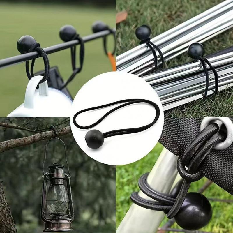 Elastic Bungee Ball Clips - Outdoor Tent & Awning Strap Fasteners