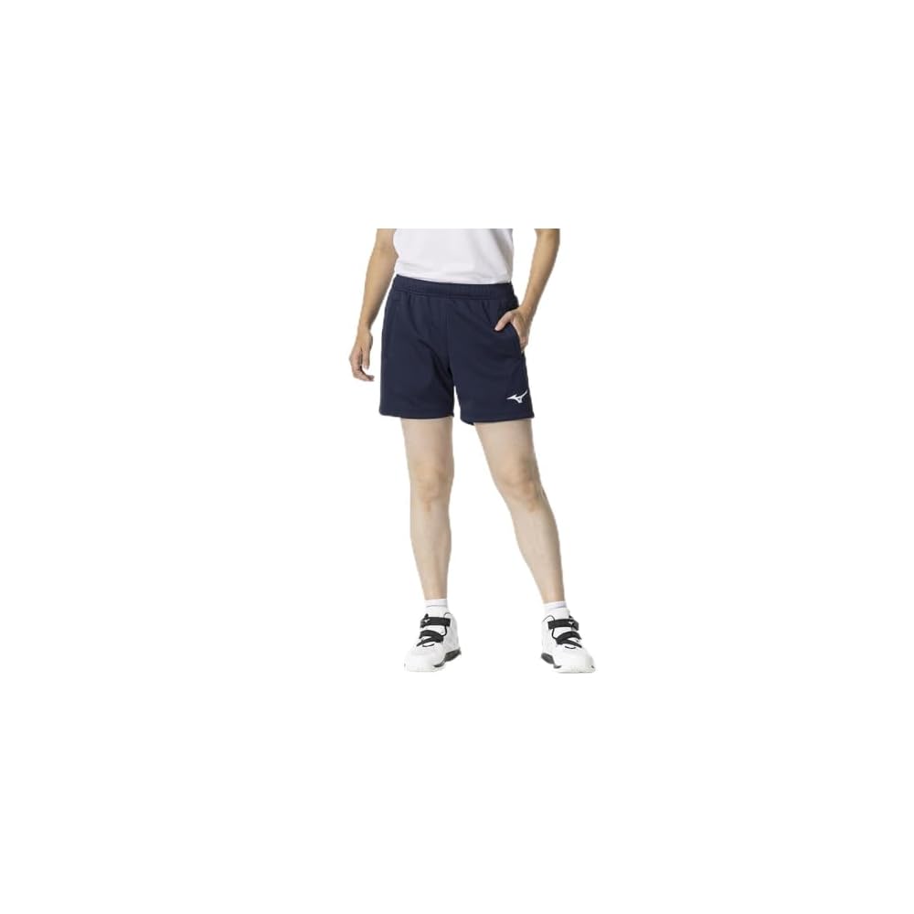 Volleyball wear, half shorts, knit material, inseam 13cm, size L, V2MBB211, women's dress navy, XL