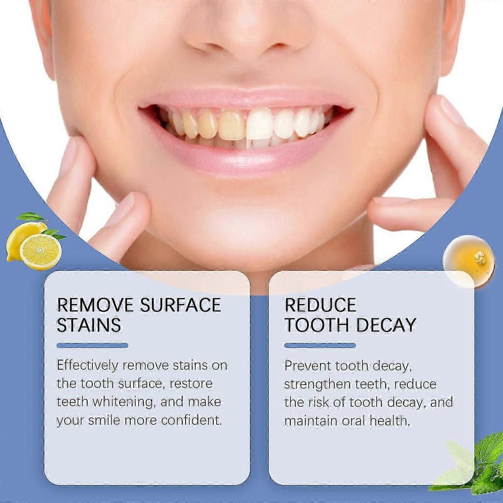 Triple Teeth Mouthwash - Alcohol-Free Fresh Mint Oral Rinse with Lemon Extract & Xylitol, Prevents Tooth Decay, Long-Lasting Freshness, Gentle & Sensi