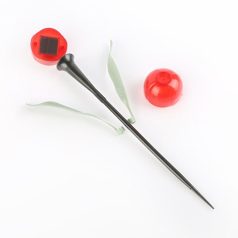 1Pcs Garden Tulip Flower Shape LED Solar Powered Waterproof Tube Lawn Lights Standing Decor for Yard Outdoor Party Xqmg