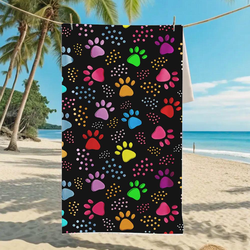 2026 Mermaid Tail Beach Towel Printed Towel Seaside Vacation Absorbent Beach Towel