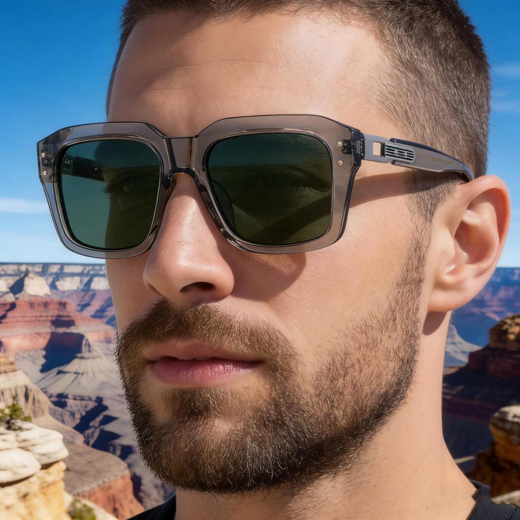 KAJILA 2026 Fashion Square Polarized Sunglasses for Men - Trendy Outdoor Sun Protection