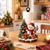 2D Flat Print Christmas Paper Towel Holder Freestanding Snowman Floral Towel Stand  Living Room