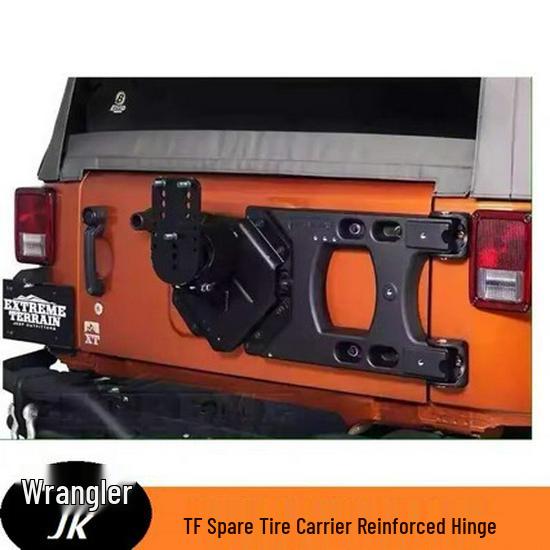 

Reinforced Aluminum Spare Tire Carrier and Tailgate Mod for Wrangler JK
