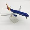 1/300 Scale Model Plane American Southwest Airlines B737 Metal Model Airplane for Display Collections & Gifts