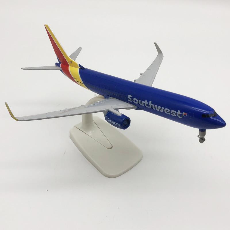 1/300 Scale Model Plane American Southwest Airlines B737 Metal Model Airplane for Display Collections & Gifts