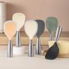 Stainless Steel Handle Silicone Rice Spoon Non-stick Rice Paddle Kitchen Tableware Rice Scoop  Home