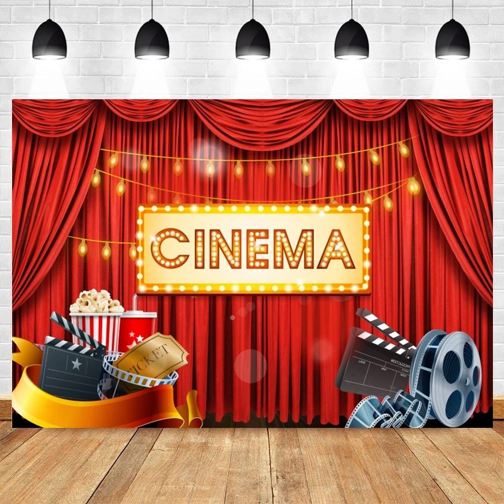 Sfondo Festa di Compleanno Decorazione Tappeto Rosso Film Cinema Film Carte da Gioco Poker Casinò Sfondo Fotografico Studio Fotografico Oggetti di Scena