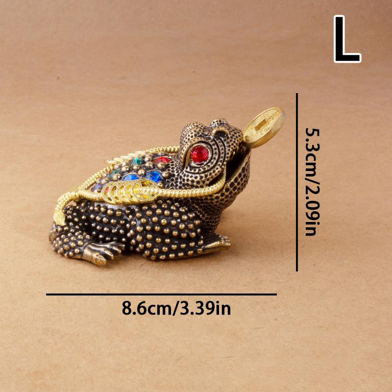 Feng Shui Toad Money Lucky Fortune Wealth Chinese Frog Toad Coin Home Office Decoration Lucky Gifts Tabletop Ornaments