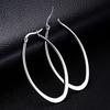 Oval Hoop Earrings for Women Large Big,Everyday Wear,Lightweight Water Drop Design,Gift Idea for Mother