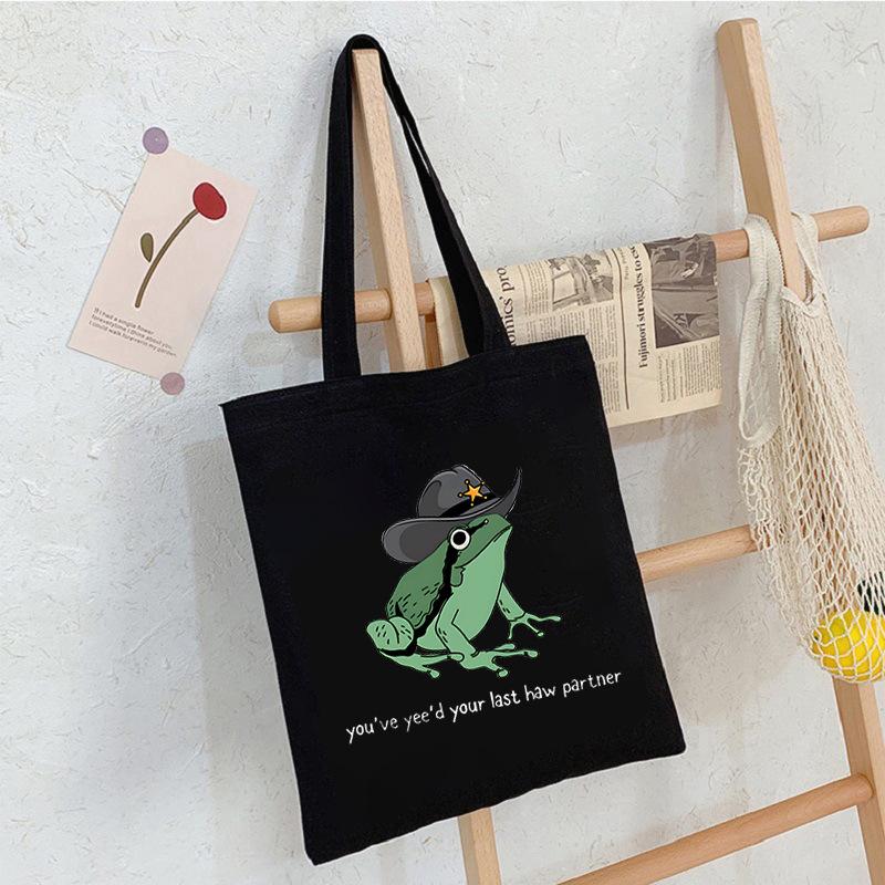 

Printed canvas tote bag student large capacity bag No specification