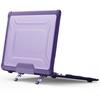 Transparent Matte PC Laptop Case MacBook Air 13 Pro With Anti-Slip Stand Shockproof Protection Heat Dissipation