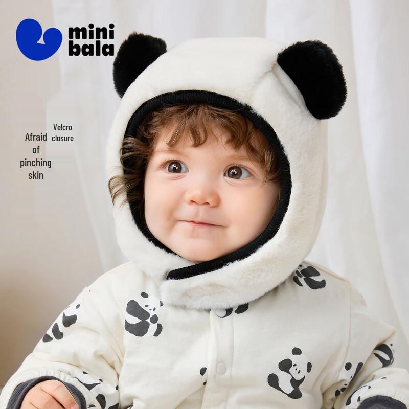 Minibala Panda Baby Earflap Winter Hat 80