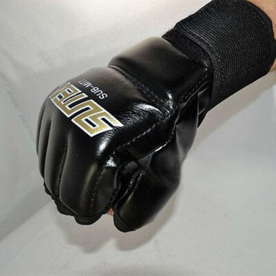 1 paire MMA Muay Thai entraînement poinçonnage demi doigt mitaines Sparring gants de boxe