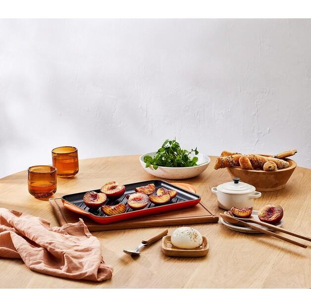 Le Creuset Cast Iron Grill Pan Rectangular 32x22 Cm, Red (20202320900460)