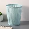 2 Peças Lixeira de Mesa Design Oco Tipo Rattan Anti-Envelhecimento Mini Lixeira de Mesa Tamanho Compacto Lixeira de Mesa
