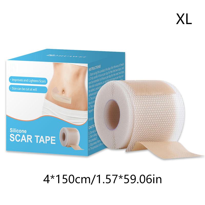 1 Roll Silicone Scar Sheets ,Silicone Scar Sheets ,Self-Adhesive Scar Cover Tape Skin Care Waterproof And Breathable
