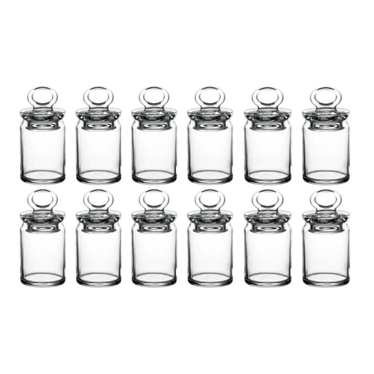 

Kitchen Mini Spice Jar 240 Cc - 12 Pieces Multi Set Glass 12 Pcs білий
