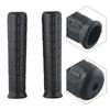2 stk trillebår gummihåndtak runde rør svart erstatningshåndtak gummi rundt hull håndtak verktøy PVC sklisikker gummihylse