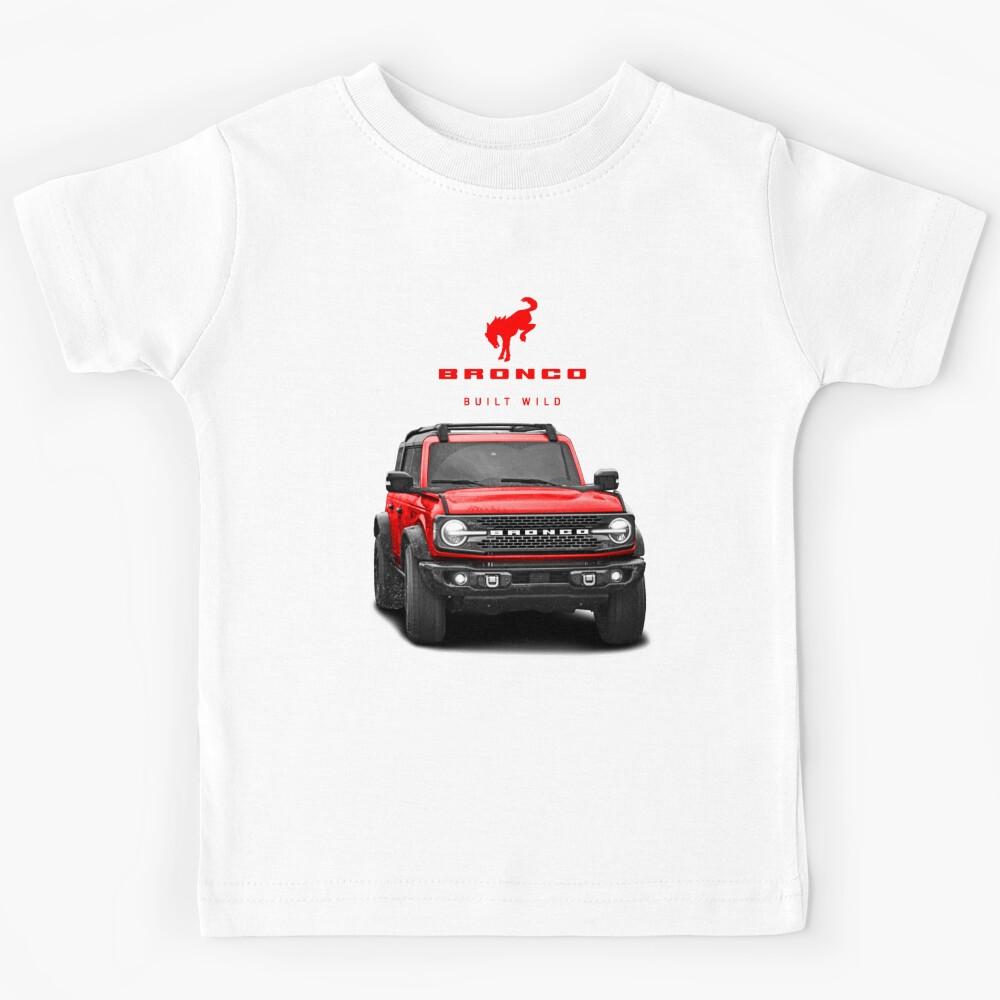 Bronco and Logo - Race Red   Kids T-Shirt 120