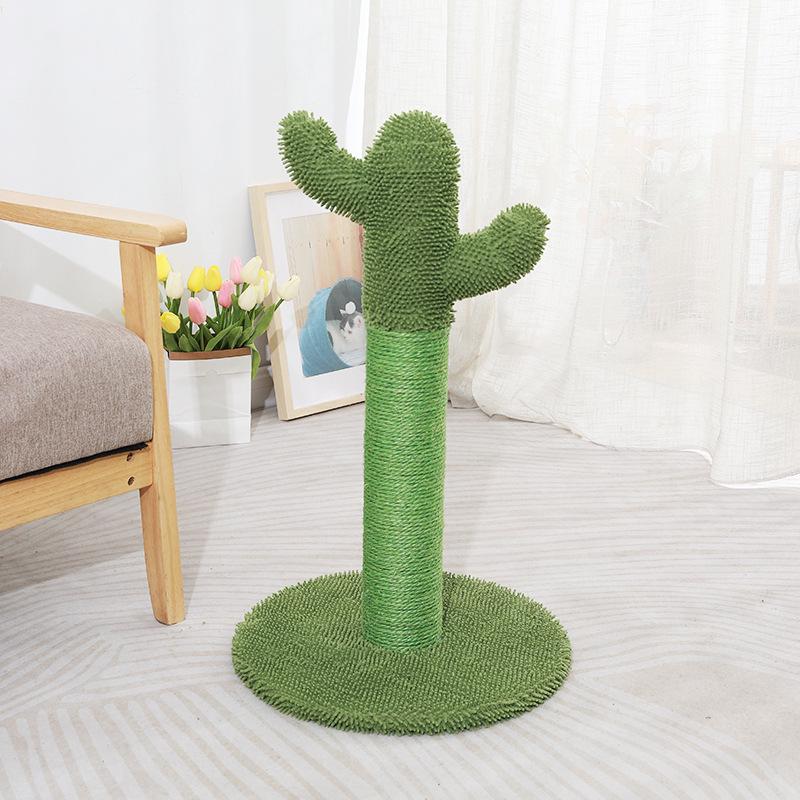 Cactus Cat Climbing Tree and Scratcher with Sisal Posts and Bed