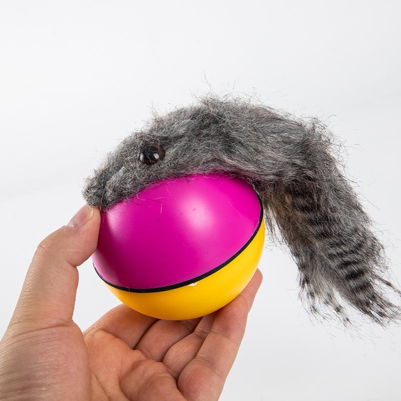 

Funny Pet Dog Cat Toy Electric Beaver Weasel Rolling Ball Toy Pet Supplies Onesize