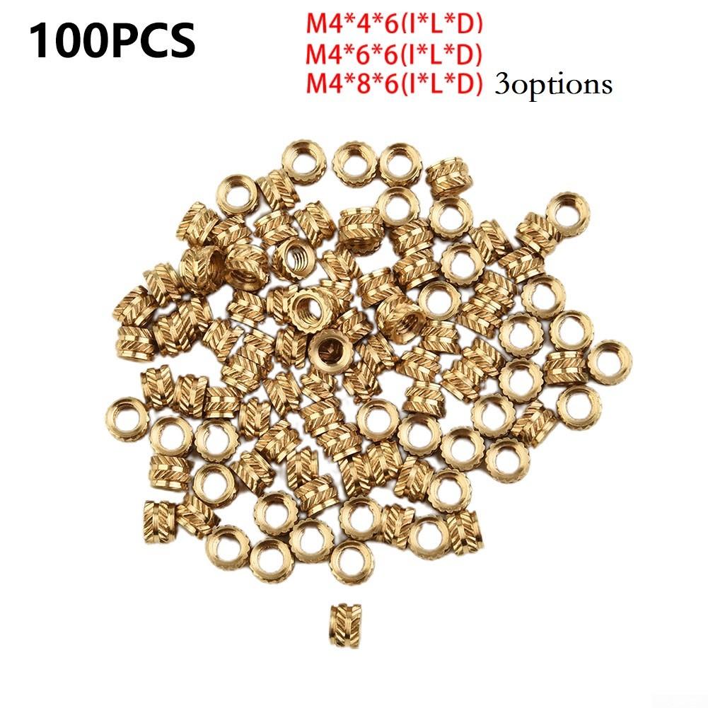Copper Nut Tuba Knurled Accessories Copper Nut M4*4*6 M4*6*6