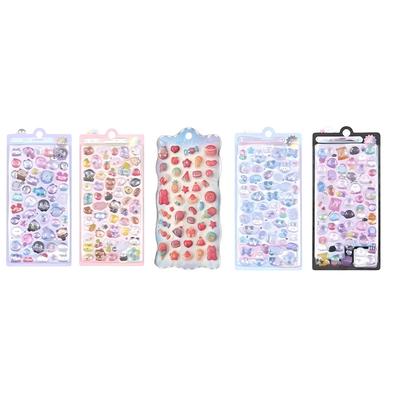 Set mit 5 süßen Tier-3D-Pop-Up-Hintern-Aufklebern zur Belohnung, für Handyhüllen, Bastelgeschenke, Aufkleber, Kinderbasteln, Geschenke, Dekorationen, Pop-Ups, Planer,
