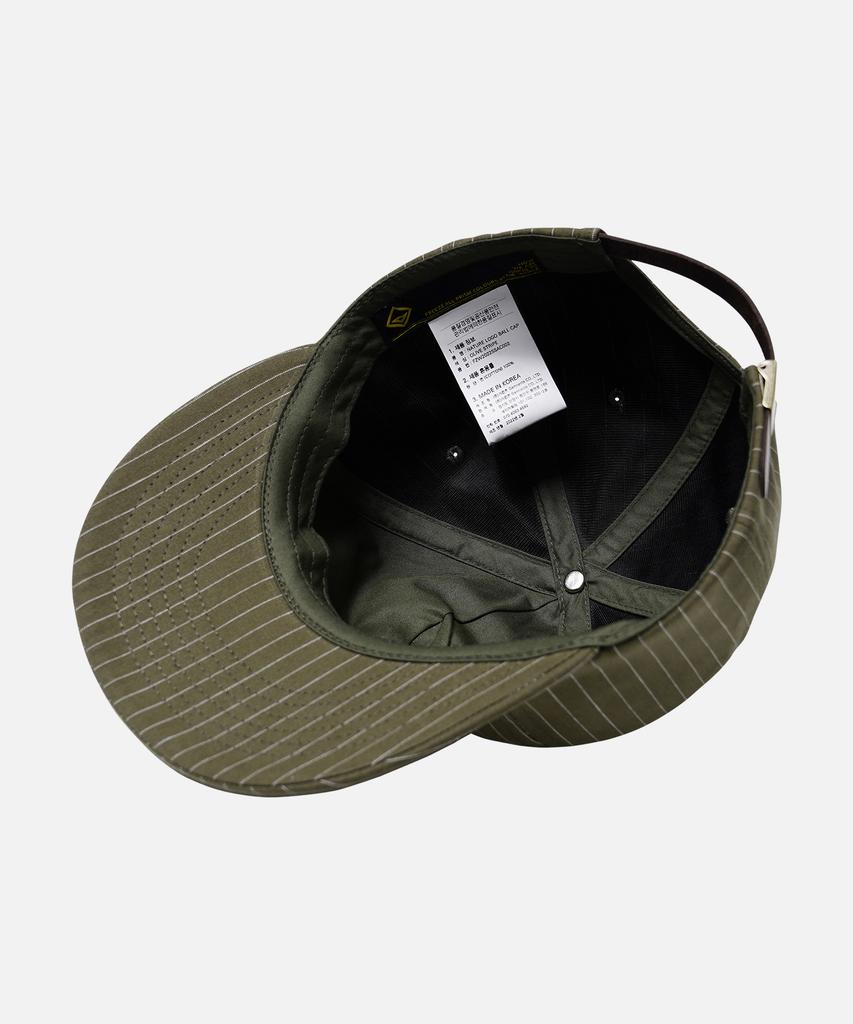FRIZMWORKS Nature Logo Ball Cap _ Olive Stripe