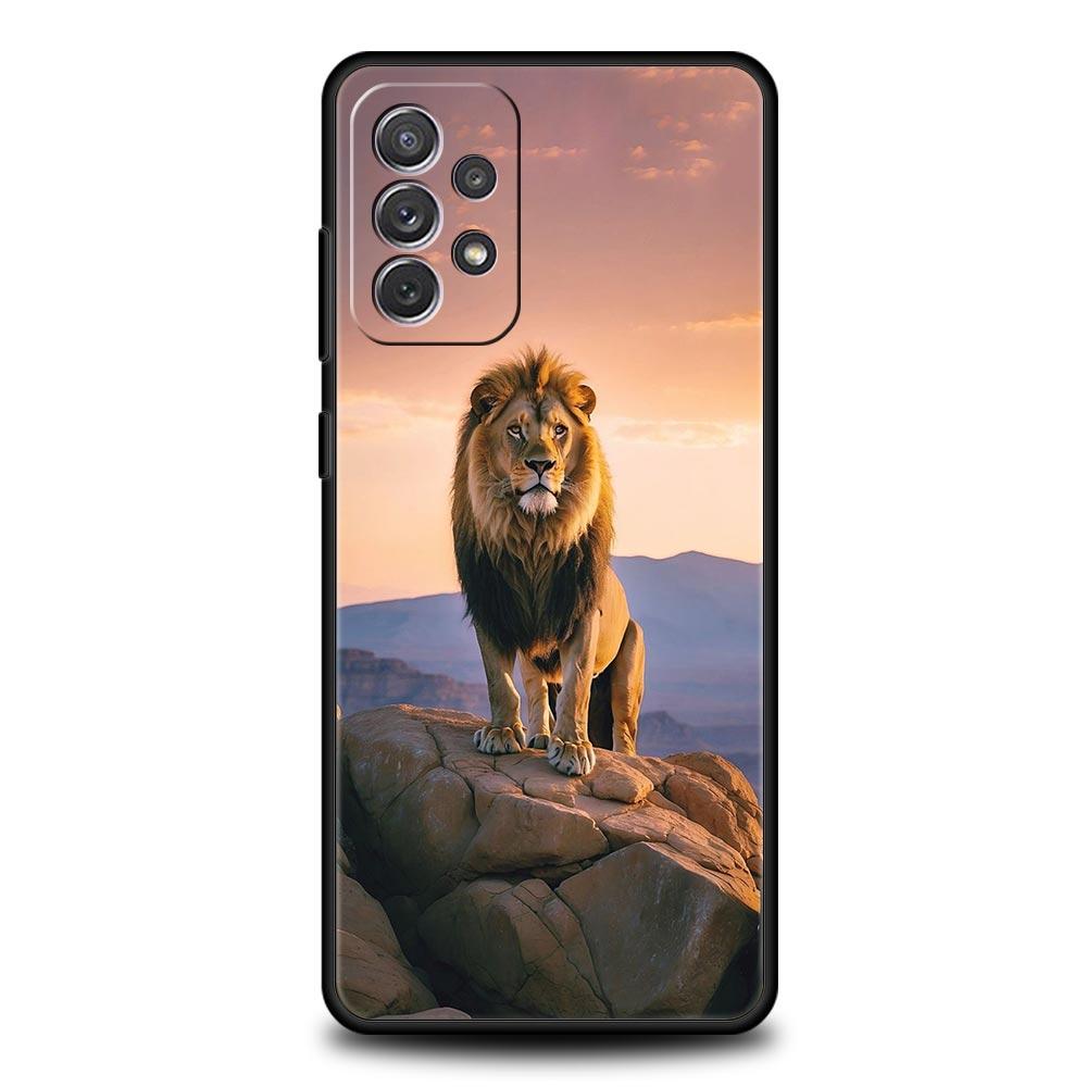 Lion King Animal Phone Case For Samsung Galaxy A17 A07 A55 A35 A25 A15 A05s A33 5G A31 A23 A21s A13 A41 A73 A53 A51 A71 Cover